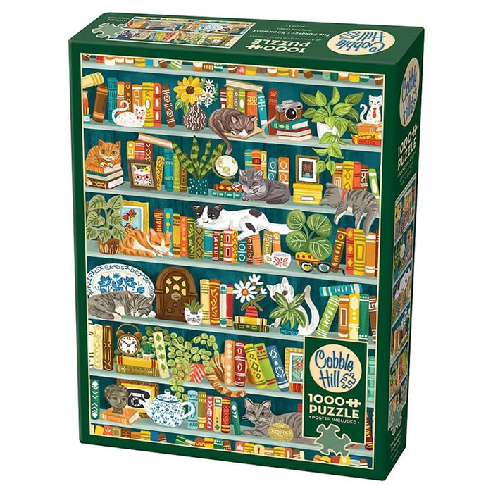 Cobble Hill 'The Purrfect Bookshelf' 1000 Piece Jigsaw Puzzle