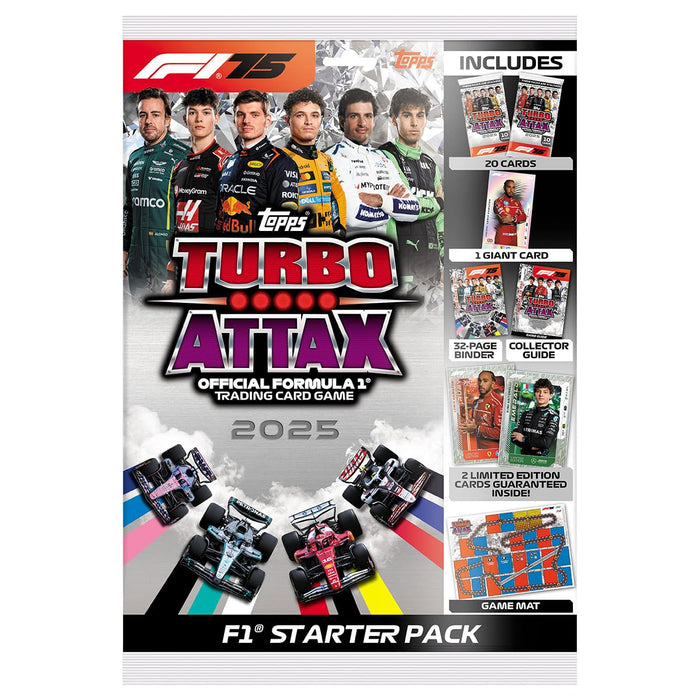  Topps Turbo Attax Formula 1 Trading Card Game 2025 Starter Pack