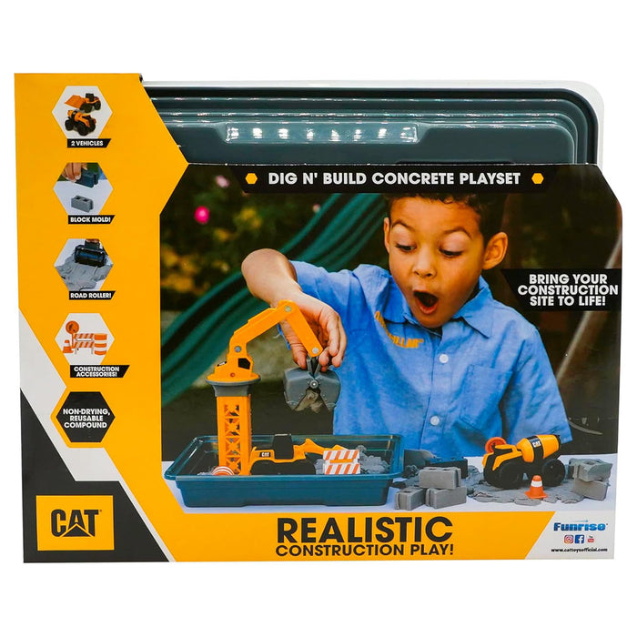 CAT Dig N' Build Concrete Playset
