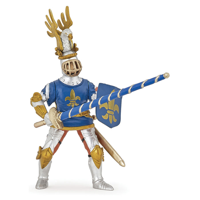 Papo Fantasy World Blue Knight Fleur de Lys Figure