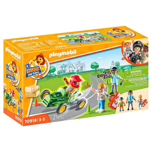Playmobil Duck on Call Ambulance Action: Help the Racing Driver Playset