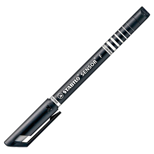 STABILO SENSOR F fineliner Pens Black (10 Pack)