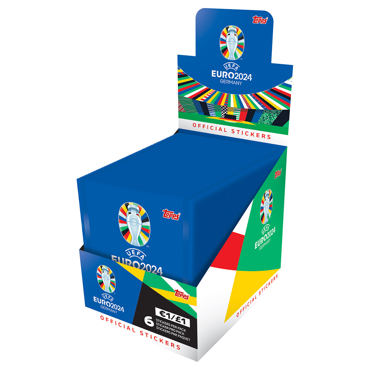 EURO 2024 Sticker Collection Box (100 Packs) - Topps — Booghe