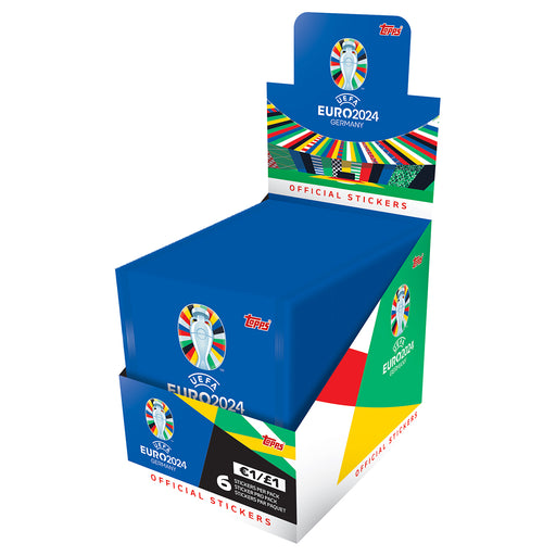 Topps Official Euro 2024 Sticker Collection - Box of 100 Sticker Packets 