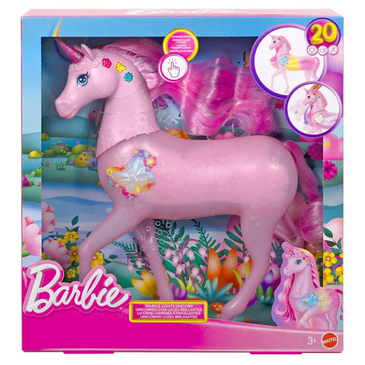 Barbie Sparkle Lights Unicorn Figure 