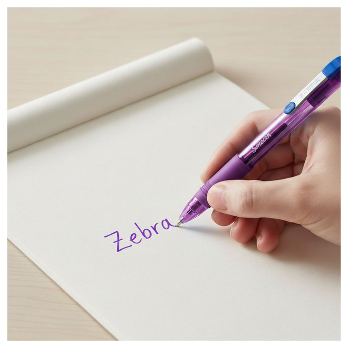 Zebra Pens Z-Grip Smooth Violet Ink 12 Pack