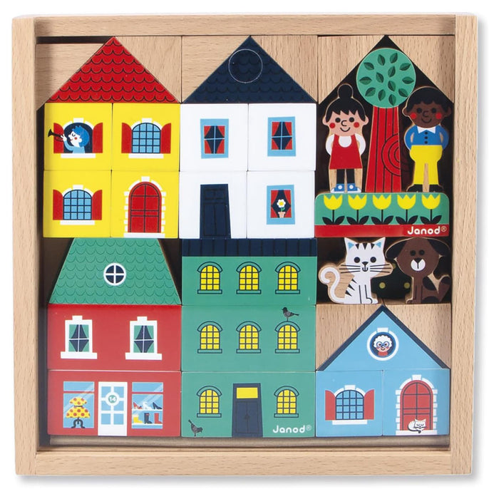 Janod Cross Roads: City Blocks Set