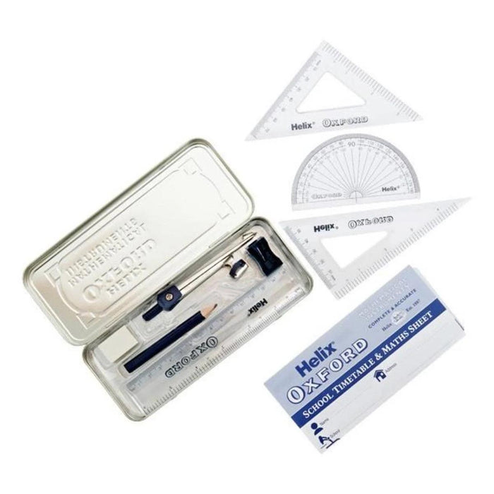 Helix Oxford Set of Mathematical Instruments Complete and Accurate