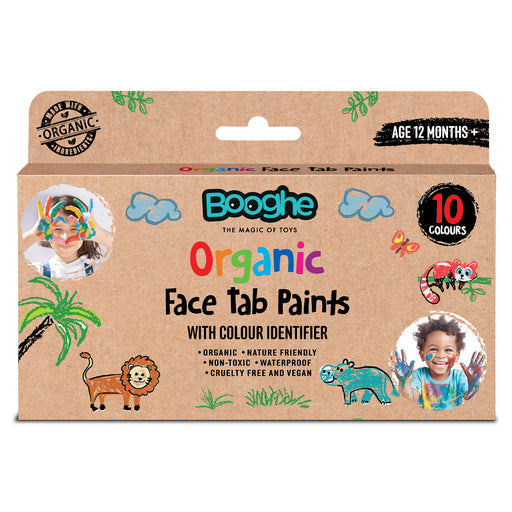 Booghe Organic Face Tab Paints (10 Colours)