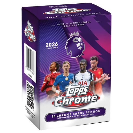 Topps Chrome 2026 Premier League Trading Cards Value Box