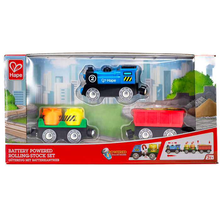 Hape Battery Powered Rolling-Stock Set