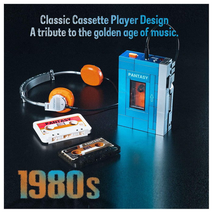 Pantasy Retro Tape Cassette Player Building Set