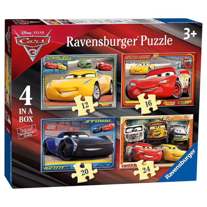 Ravensburger Disney Pixar Cars 3 4 in a Box Jigsaw Puzzles
