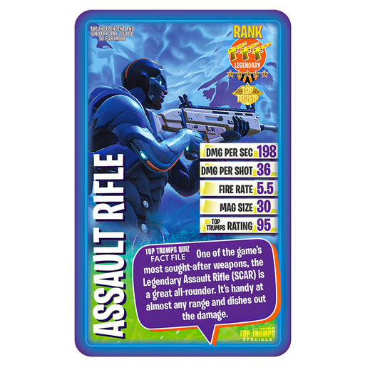 The Independent and Unofficial Guide to Fortnite Top Trumps Specials Card Game