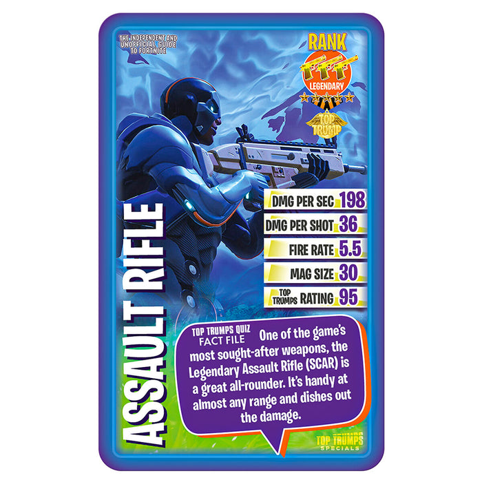 The Independent and Unofficial Guide to Fortnite Top Trumps Specials Card Game