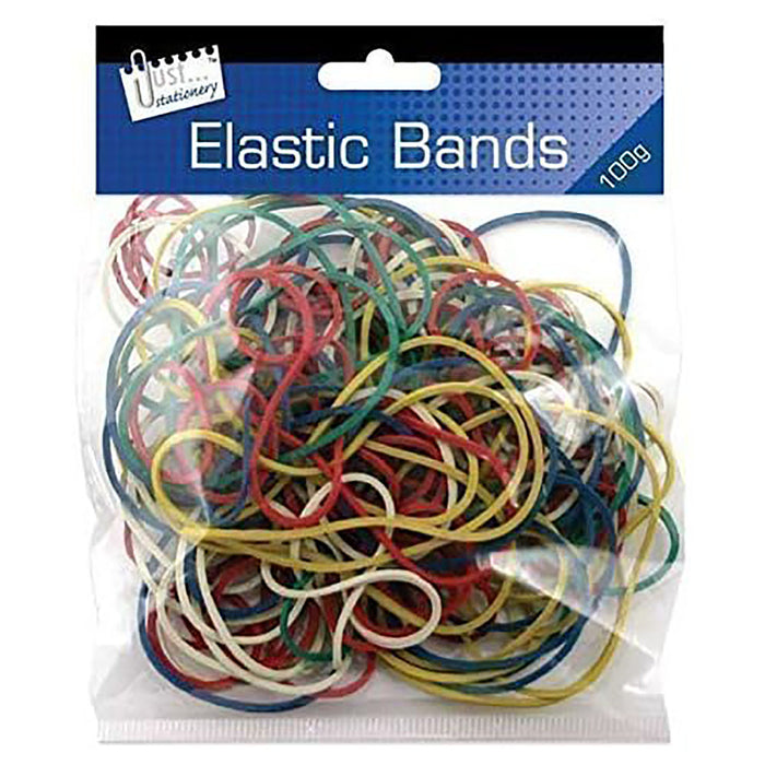 Coloured Elastic Bands 100gm