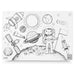 Funny Mat Space Colouring Protection Mat