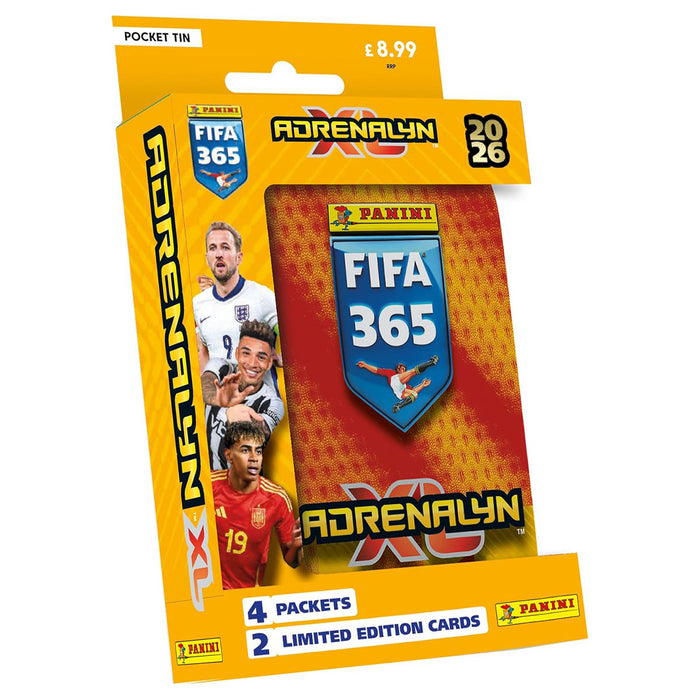 Panini FIFA 365 2025/26 Adrenalyn XL Trading Cards Pocket Tin - Orange