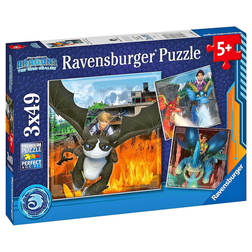 Ravensburger Dragons: The Nine Realms 3x 49 piece Jigsaw Puzzles