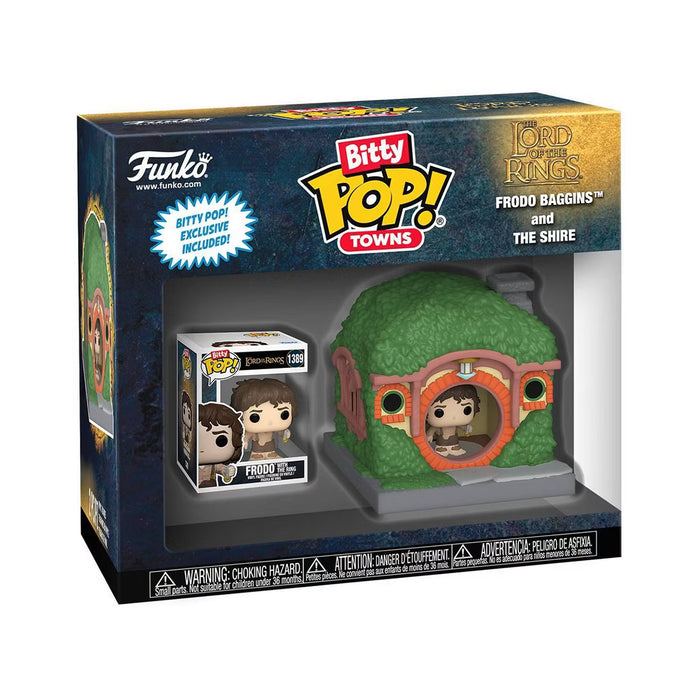 Funko Bitty Pop! Towns: The Lord of the Rings: Frodo Baggins and The Shire Vinyl Figures