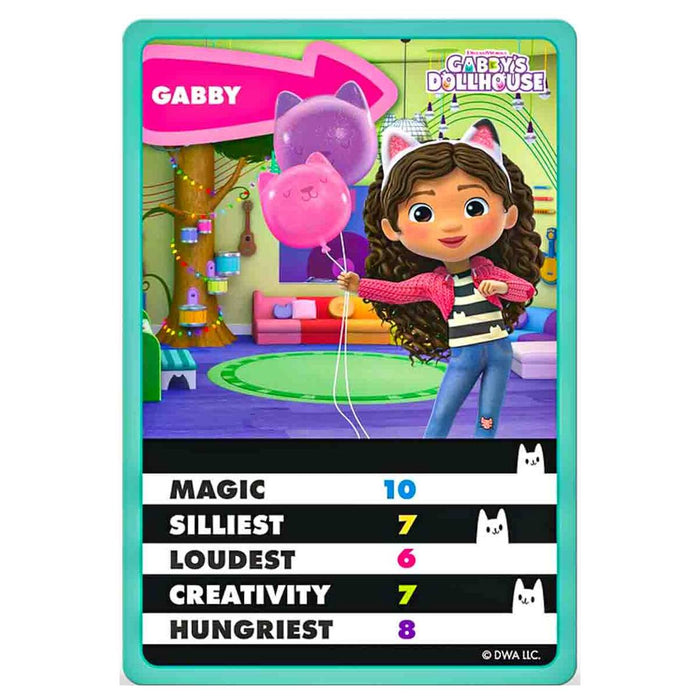 Gabby’s Dollhouse Top Trumps Juniors Card Game