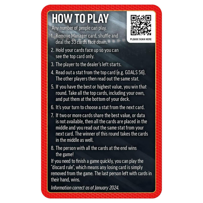 World Football Stars '24 Top 200 Top Trumps Card Game (Pack 4 of 6)