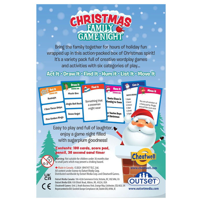 Christmas Family Game Night Set