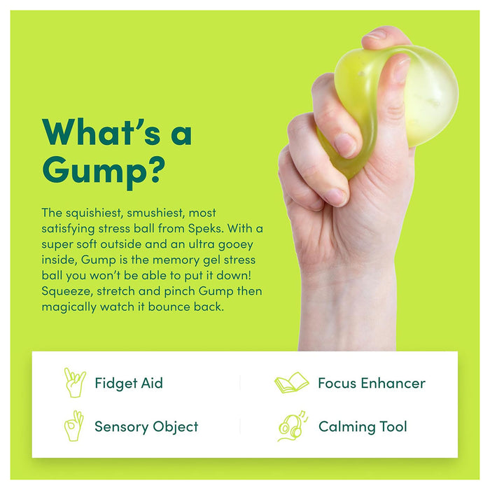 Speks Gump Jumbo Algae Memory Gel Stress Ball