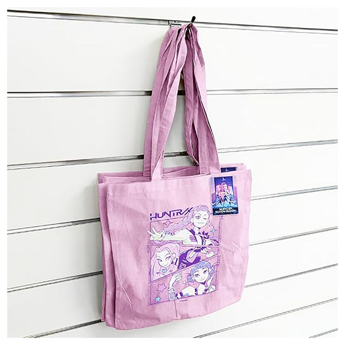 Huntrix Trio K-POP Demon Hunters Light Pink Tote Bag