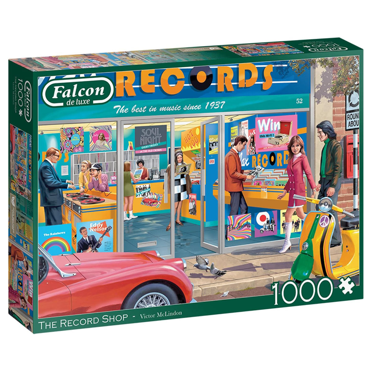 Falcon de Luxe The Record Shop 1000 Piece Jigsaw Puzzle — Booghe