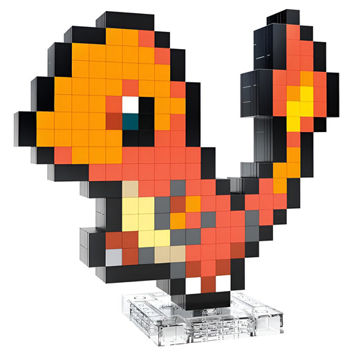 Mega Pokémon Charmander Pixel Art Building Set