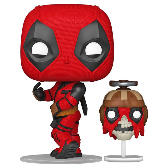 Funko Pop! Marvel Deadpool & Wolverine: Deadpool with Headpool Bobble Head Figures #1400