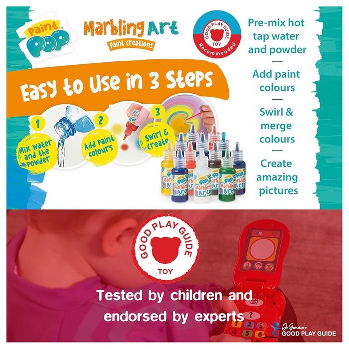 Paint Pop Marbling Art Paint Creations Set