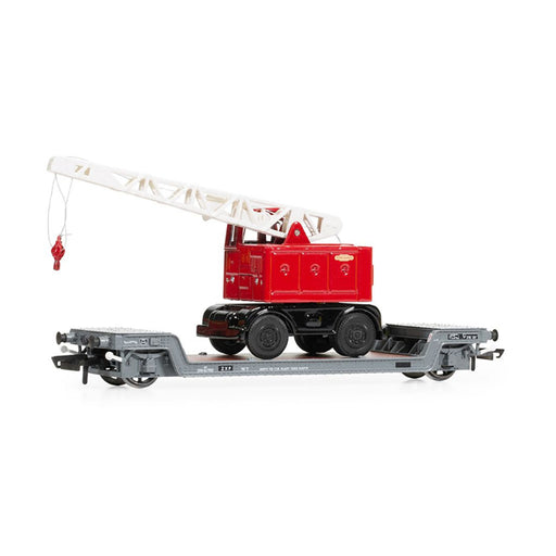 Hornby BR Loriot Y Machinery Truck with British Railways Coles Crane Era 4