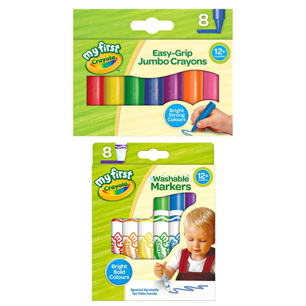 Crayola My First Easy-Grip Jumbo Crayons and Washable Markers