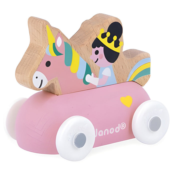 Janod Cross Roads Enchanted Kingdom Wooden Princess Car