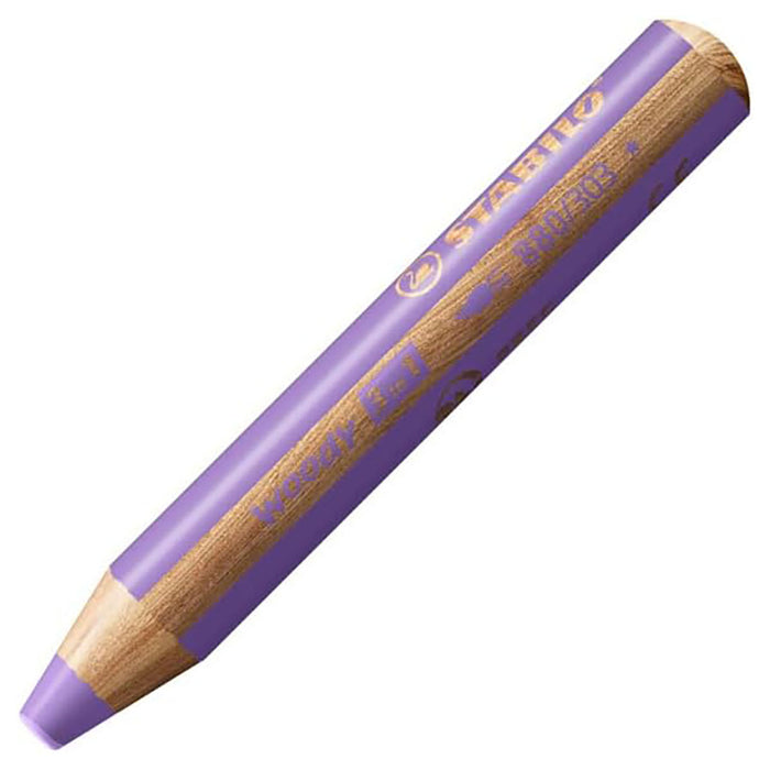 STABILO woody 3 in 1 Multi-talented Pastel Lilac Pencil