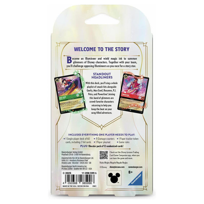 Disney Lorcana: Fabled Trading Card Game Single Player Deck A 