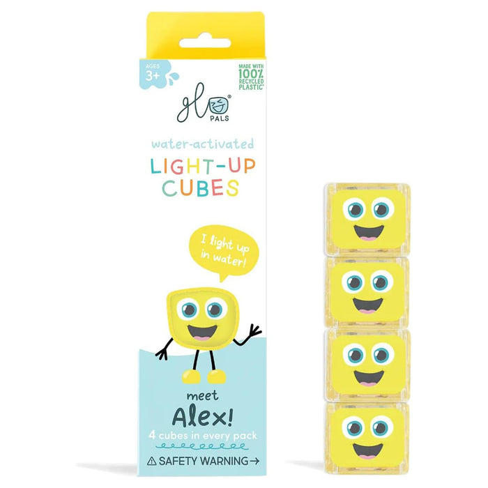 Glo Pals Water-Activated Light-Up Cubes Alex (4 Pack)