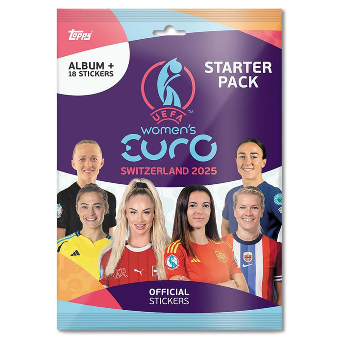 Topps UEFA Women's Euro Switzerland-2025 Sticker Collection Sarter Pack