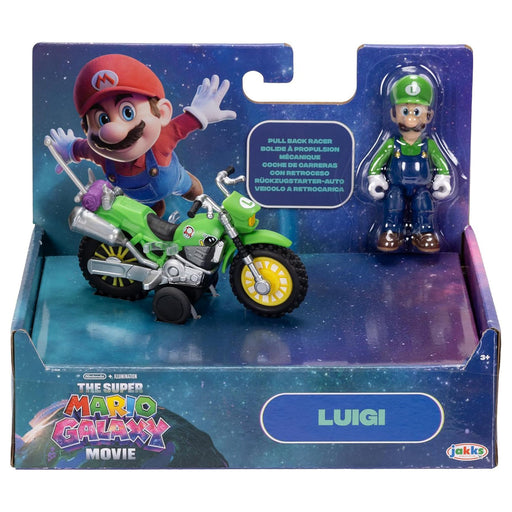 The Super Mario Galaxy Movie: Luigi with Pull Back Racer Set
