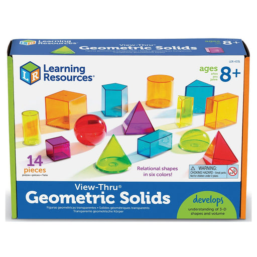 Learning Resources View-Thru Geometric Solids Set
