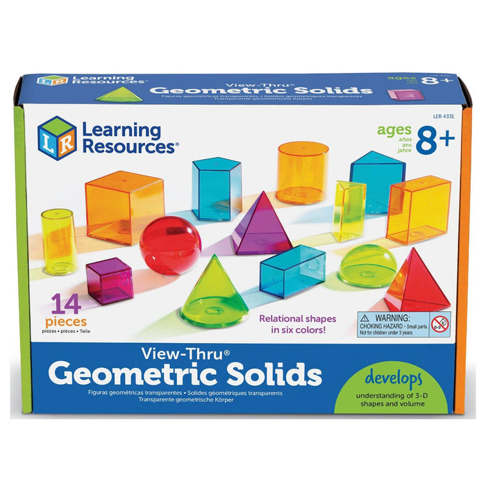 Learning Resources View-Thru Geometric Solids Set
