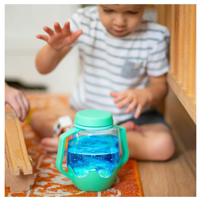 Glo Pals Sensory Play Jar Teal