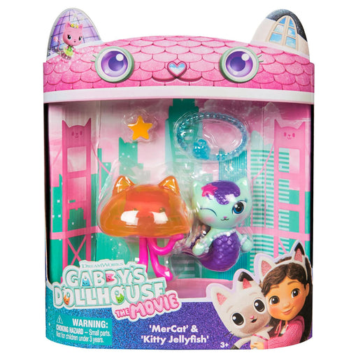 Gabby's Dollhouse: The Movie: MerCat & Kitty Jellyfish Figures (2 Pack)