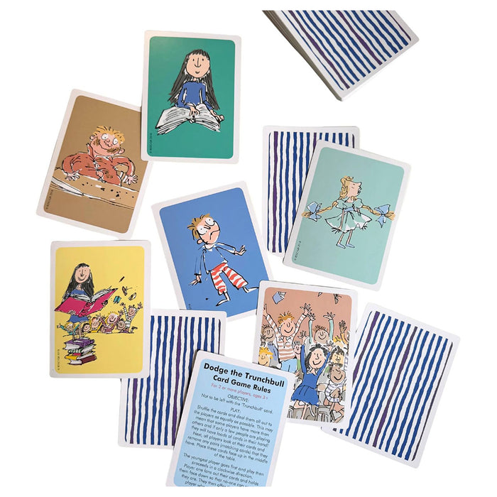 Roald Dahl Matilda Dodge the Trunchball Card Game