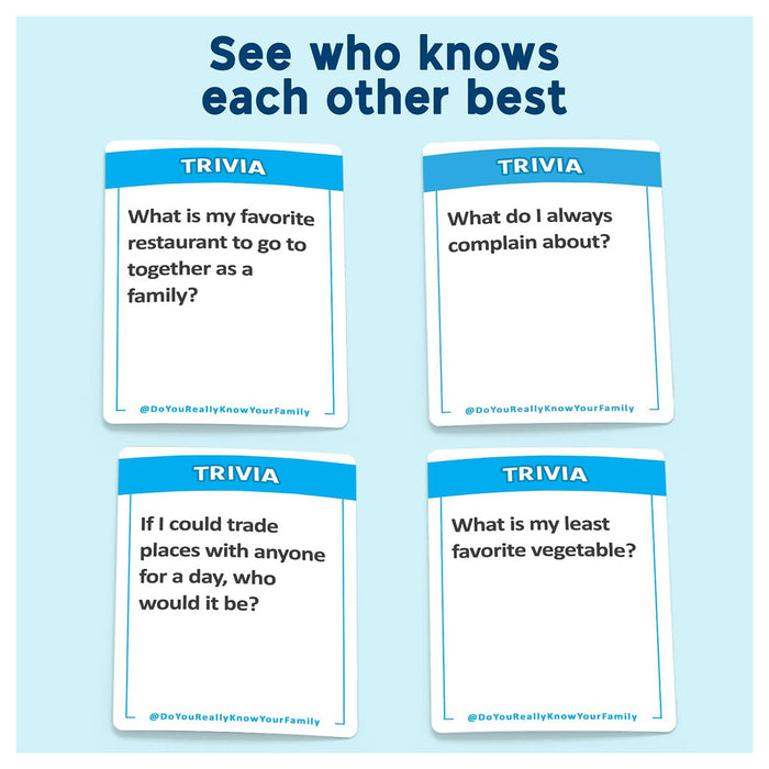  Do You Really Know Your Family? Game