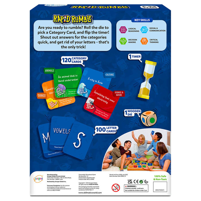 Skillmatics Rapid Rumble Card Game