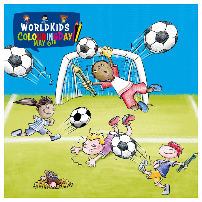 Staedtler Football, Friends & Colouring Fun Book and Pencils Set