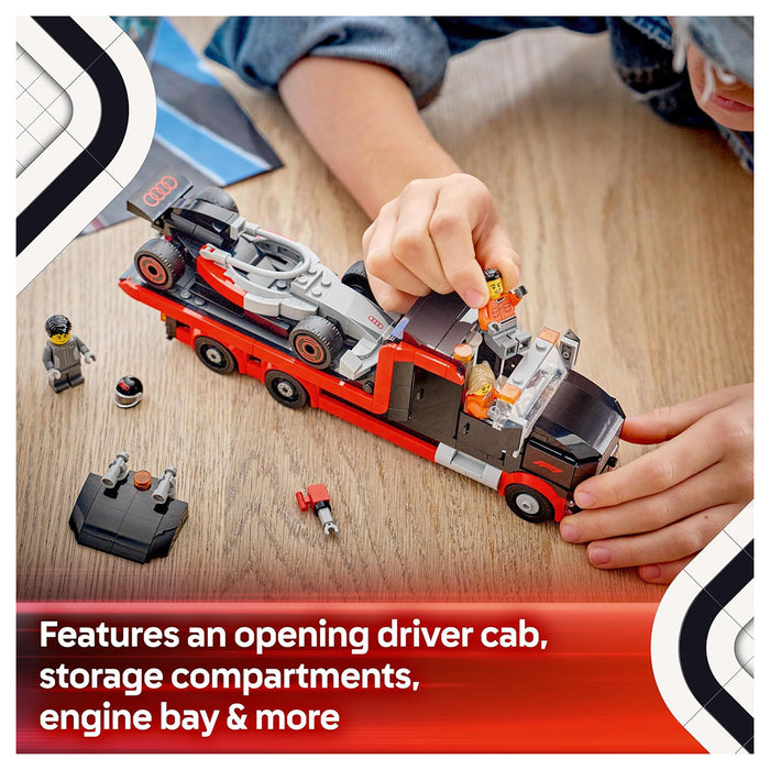 LEGO City F1 Display Truck With Audi F1 Race Car Building Set
